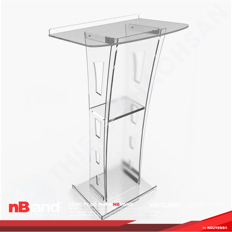 Sản xuất bục phát biểu mica: Giải pháp tối ưu cho các sự kiện trang trọng 13 Sản xuất bục phát biểu mica: Giải pháp tối ưu cho các sự kiện trang trọng PB5221 buc phat bieu bang mica hinh1